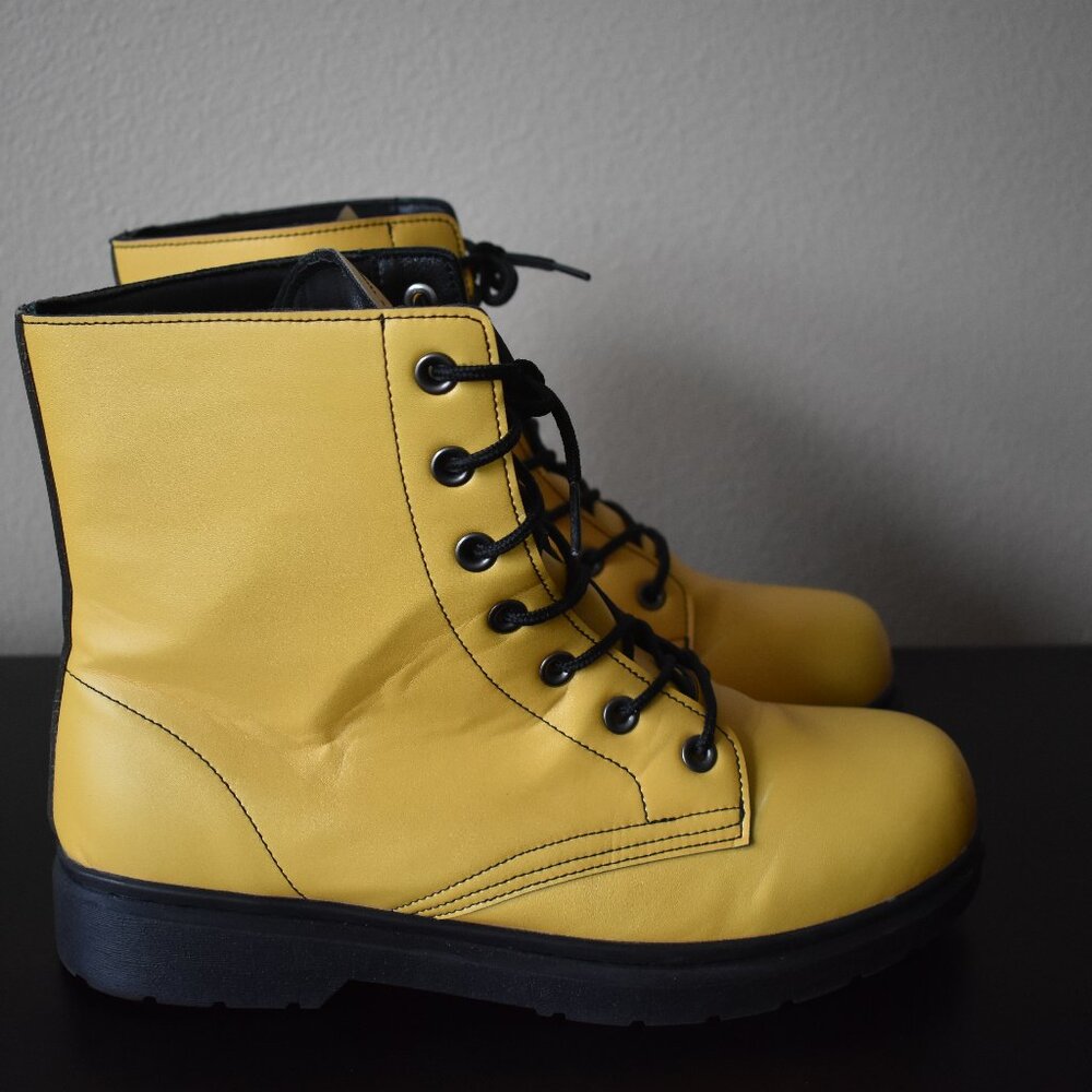 Yes We Vibe Boot in vibrant yellow